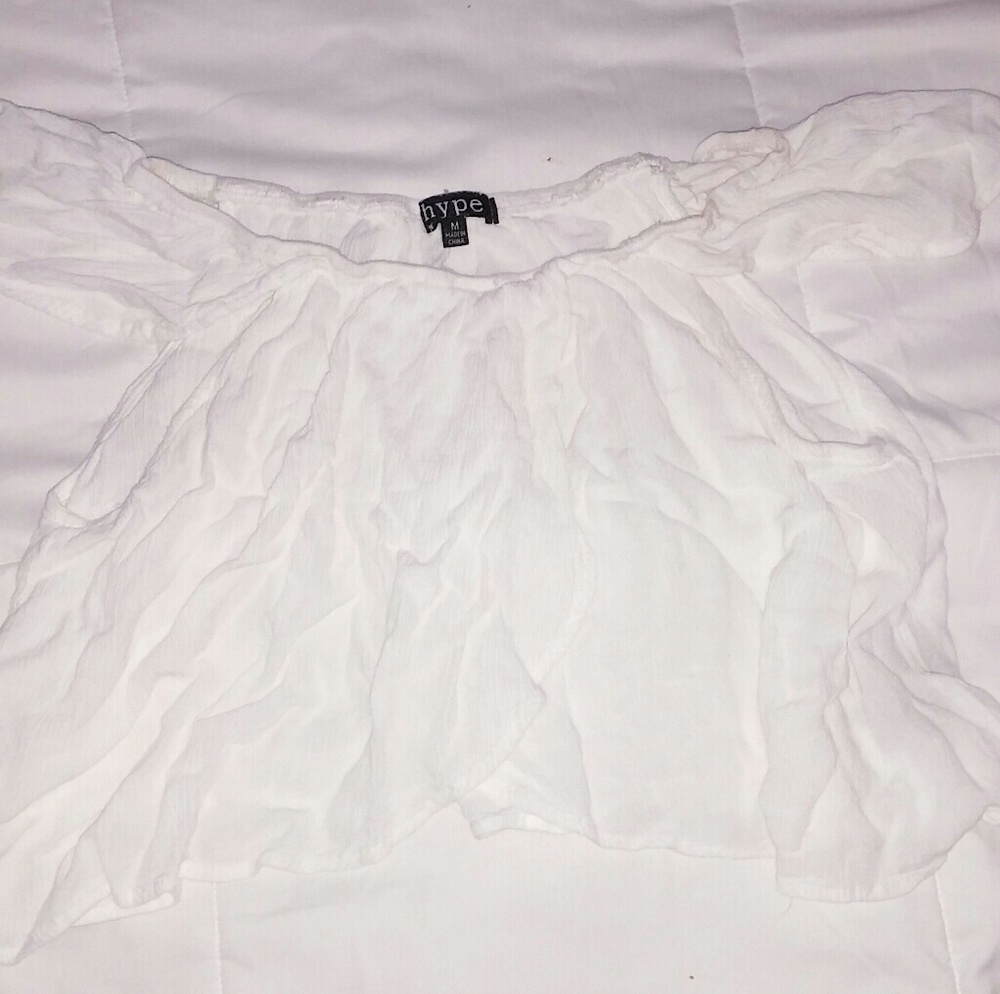 Off shoulder or over shoulder crop top